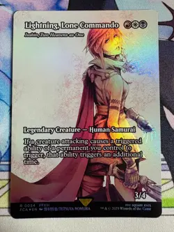 2025 MTG Final Fantasy Lightning, Lone Commando Showcase Foil #54 - Image 1