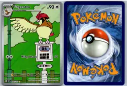 Pidgeotto 208/197 Illustration Rare Obsidian Flames Pokemon NM - Image 3