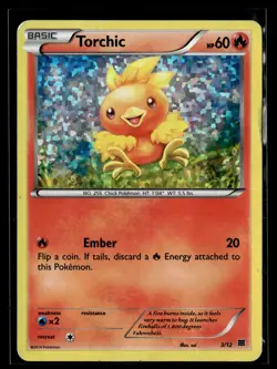 Pokemon TCG McDonald's Promos 2015 #003/012 Torchic Confetti Holo - Image 1