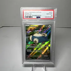 Pokemon Snorlax 151 ETB Promo #051 PSA 10 Gem Mint 2023 - Image 1