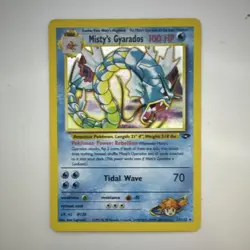Pokemon TCG Gym Challenge Misty's Gyarados 13/132 Holo Rare Unlimited 100 HP - Image 1