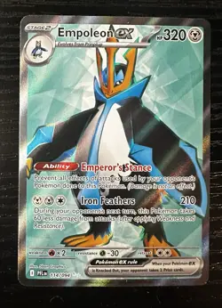 Empoleon ex 114/094 - Full Art Ultra Rare - Pokemon TCG: Phantasmal Flames - NM - Image 1