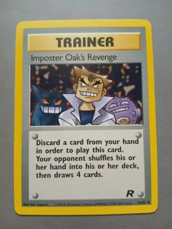 1996 Pokemon WOTC Team Rocket Imposter Oak's Revenge 76/82 Uncommon LP Vintage - Image 1