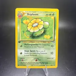 Pokemon TCG Skiploom 49/111 Vintage Neo Genesis 1st Edition Uncommon NM -j - Image 1