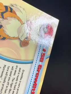 Growlithe 58 Black Logo Holo TV Animation Edition 1999 Topps Pokemon Foil - Image 4