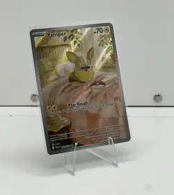 Pokemon TCG Yamper 099/094 - SV: Prismatic Evolutions Illustration Rare Holo - Image 1
