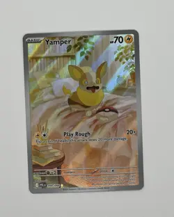 Pokemon TCG Yamper 099/094 - SV: Prismatic Evolutions Illustration Rare Holo - Image 2