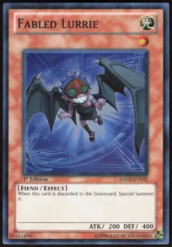 Hidden Arsenal 2 Fabled Lurrie HA02-EN031 Super Rare Yu-Gi-Oh NM/M - Image 1