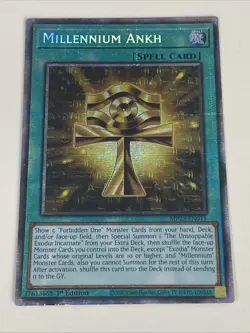 Yugioh Millennium Ankh x 3 - 1st Edition Starlight Rare NM - Free Holo - A - Image 2