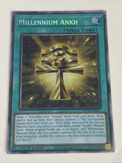 Yugioh Millennium Ankh x 3 - 1st Edition Starlight Rare NM - Free Holo - A - Image 3