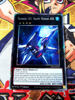 Number 101: Silent Honor ARK ra04-en211 (NEW) Platinum-Secret Yu-Gi-Oh - Image 1
