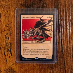 NEAR MINT - FOIL - Ancient Copper Dragon (Showcase) MTG - Image 1