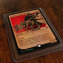 NEAR MINT - FOIL - Ancient Copper Dragon (Showcase) MTG - Image 3