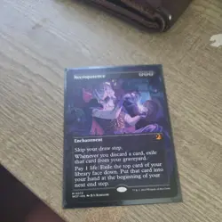 Necropotence Anime Borderless - Enchanting Tales #74 MTG **NM/ PACK FRESH** - Image 1