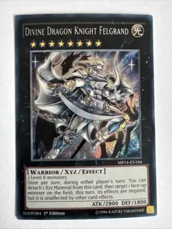 Divine Dragon Knight Felgrand MP14-EN166 Secret Rare 1st Edition YuGiOh Card - Image 1