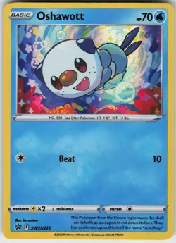 Holo Foil Oshawott - SWSH222 Promo SWSH: Sword & Shield Promo Cards - Image 1