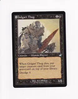 MAGIC THE GATHERING MTG RAVNICA REMASTERED GOLGARI THUG RETRO FRAME - Image 1