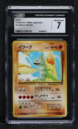 Onix Japanese Pokemon Southern Islands CGC 7 1999 - Image 1