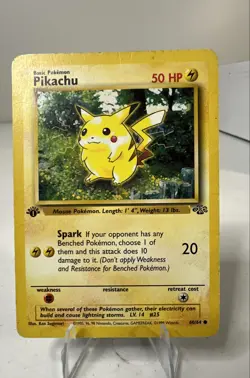 Pikachu 60/64 Jungle 1st edition pokemon - Image 1