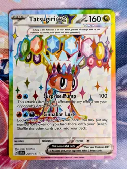 Pokemon TCG Tatsugiri EX Full Art Scarlet & Violet Surging Sparks 226/191 NM - Image 1