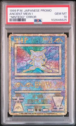 1998-99 POKEMON JAPANESE POKEMON JAPANESE PROMO ANCIENT MEW I PSA 10 - Image 1