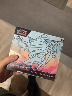 Chaos Rising Pokemon Center ETB *PLEASE SEE DESCRIPTION* TEAR ON THE BACK - Image 1
