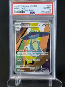 Pokemon Ascended Heroes Drakloak PSA 10 248/217 Illustration Rare - Image 1