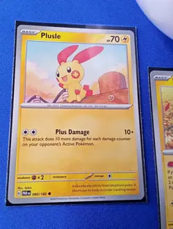 Pokemon TCG Paradox Rift - Plusle 060/182 & Minun 061/182 NM - Image 2
