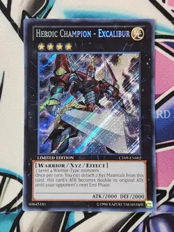 YUGIOH CT09-EN002 Heroic Champion - Excalibur Secret Rare LIMITED EDITION - Image 1