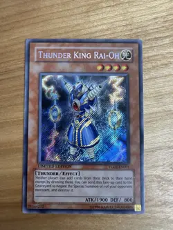 Yugioh Thunder King Rai-Oh Limited Edition Secret Rare YG02-EN001 NM - Image 1