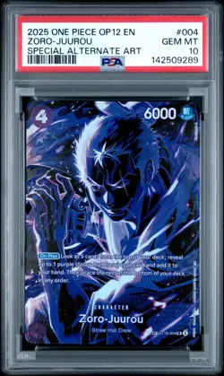 One Piece Zoro-Juurou SP ST18-004 SR OP12 Legacy of the Master PSA 10 - Image 1