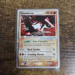 Lightly Played Groundon EX Card 93/101 Hidden Legends Series, LP Condition - Image 3