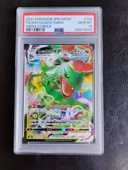 Pokemon Rayquaza VMAX Card 120/184 PSA 10 - Image 1