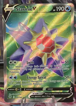Pokemon Card Starmie V 166/189 Astral Radiance Full Art Ultra Rare NM - Image 1