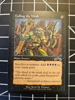 MTG / Culling the Weak / Exodus / LP, Lightly Played / FREE SHIPPING - Image 1