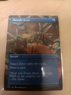 Thought Scour (Borderless) 351 Double Masters 2022 Magic: The Gathering NM - Image 1