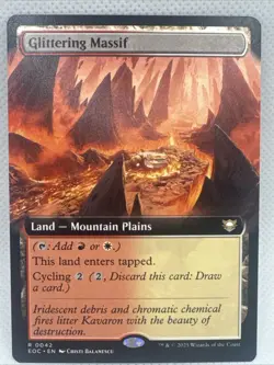 MTG - Glittering Massif (Extended Art) Commander: Edge of Eternities Regular - Image 1