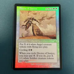 MTG FOIL Decree of Justice Scourge LP Great Condition See Pics - Image 1
