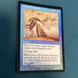 MTG FOIL Decree of Justice Scourge LP Great Condition See Pics - Image 2