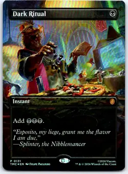 Dark Ritual (Borderless) 131 Commander: TMNT MTG Foil NM/M - Image 1