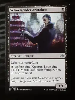 Indulgent Aristocrat GERMAN , Shadows over Innistrad , NM , MTG , FREE SHIPPING - Image 1