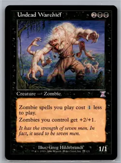 Magic the Gathering MTG Undead Warchief Time Spiral Near Mint NM - Image 1