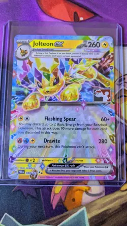 Pokemon Prismatic Evolutions JOLTEON ex Prize Pack STAMP 030/131 NM - Image 1