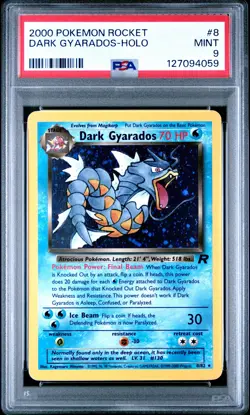 Dark Gyarados-HoloPokemon Rocket 8 Pokemon PSA 9 - Image 1
