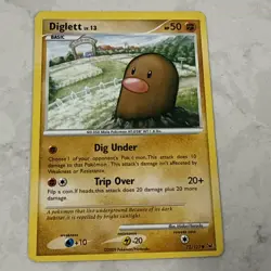 DIGLETT - 72/127 - Platinum - Common - Pokemon Card - NM - Image 1