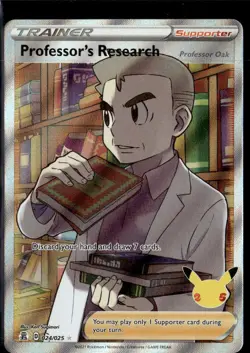 Pokemon Professor's Research 024/025 Celebrations Full Art Holo Rare - Image 1