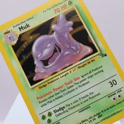 Pokemon TCG - Muk 13/62 Fossil Holo Rare WOTC 1999 - NM - Image 1