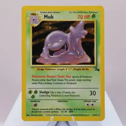Pokemon TCG - Muk 13/62 Fossil Holo Rare WOTC 1999 - NM - Image 2