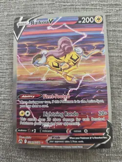 Pokemon Raikou V GG41/GG70 Crown Zenith Galarian Gallery Ultra Rare Holo - Image 1