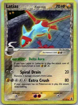 Pokemon TCG Latias (Delta Species) Holo Rare Holofoil Delta Species 8/113 HP - Image 1